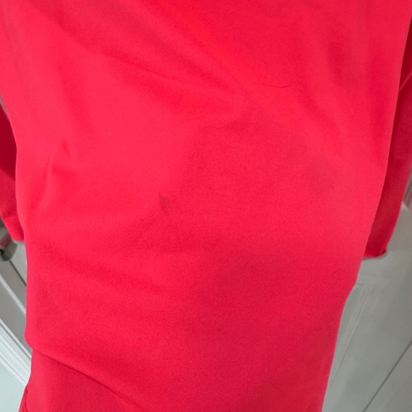 Nike Pro Dri FIT Neon Pink Long Sleeve Cowl Neck Athletic Top Women's Size S - Picture 4 of 8